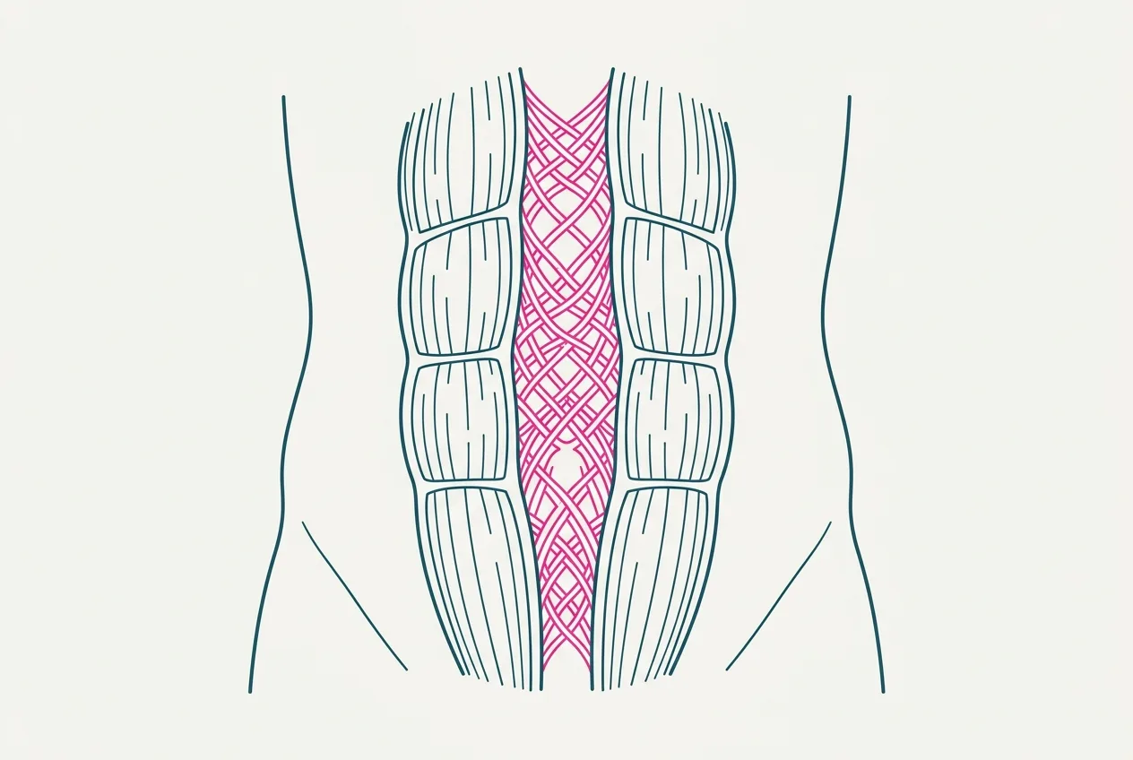 Le fibre di collagene della linea alba: quando sono poche o di scarsa qualità la fascia si distende